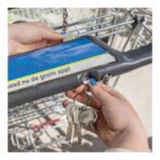 RCS recycled zinc alloy radiator key keychain with coin - Image 6