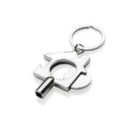 RCS recycled zinc alloy 3 in 1 keychain