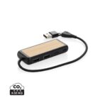 Link RCS recycled plastic and bamboo dual Input USB hub - Image 2