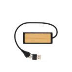 Link RCS recycled plastic and bamboo dual Input USB hub - Image 3