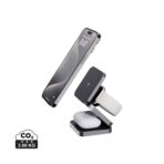 Terra RCS recycled aluminium foldable 3 in 1 15W charger - Image 2