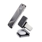 Terra RCS recycled aluminium foldable 3 in 1 15W charger