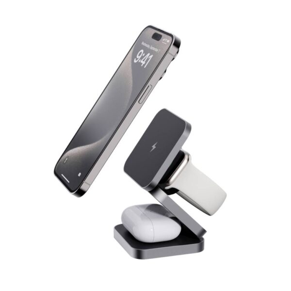 Terra RCS recycled aluminum foldable 3 in 1 15W charger