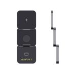 Terra RCS recycled aluminium foldable 3 in 1 15W charger - Image 8