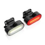 Lumino RCS recycled plastic USB re-chargeable bike light set