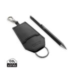 SP Tula RCS certified recycled PU key holder and pen set - Image 2