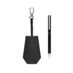 SP Tula RCS certified recycled PU key holder and pen set - Image 3