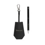 SP Tula RCS certified recycled PU key holder and pen set - Image 7