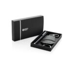 SP Tula RCS certified recycled PU key holder and pen set - Image 9