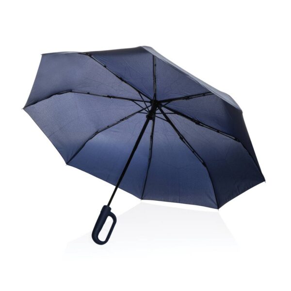 Yara 21" AWARE™ RPET solid colour umbrella with carabiner