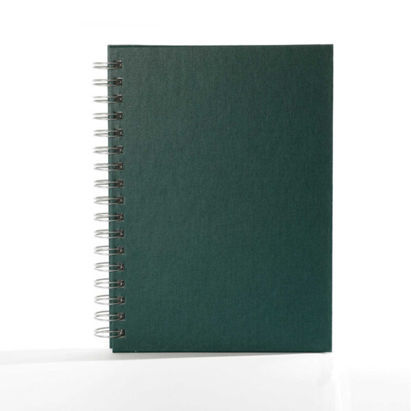 "Notebook" green spiral B5, dim: 16.5x23.5 cm, 192 pages, P/20