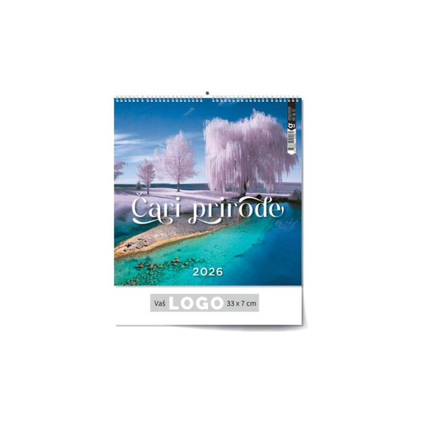 "ČARI PRIRODE" 13 lis. dim: 33x40cm, PVC vrećica, P/50, color kalendar