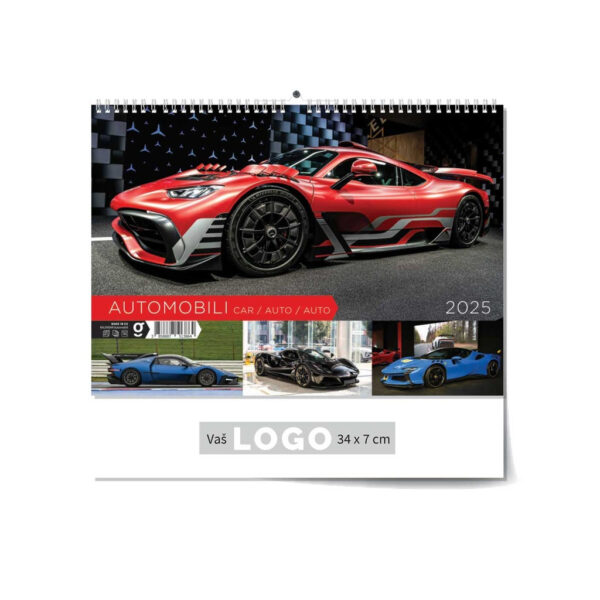 "AUTI" 13 listova, dim: 33,5x31 cm, PVC vrećica, P/50, kalendar u boji