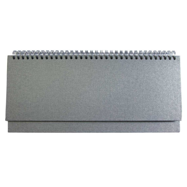 Planer STOLNI BRISTOL SREBRNI, spiralni, dim:30x14,5cm, 128 str., P/50