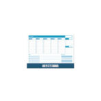 Stolna mapa PLAVA, ravnalo, dim:47x34cm, P/20