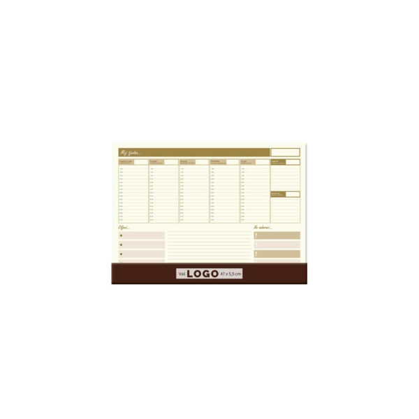 Stolna mapa ŠAMOA, ravnalo, dim:47x34cm, P/20