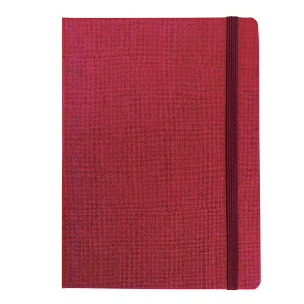 BILJEŽNICA „JUTA“ BURGUNDY A5, s elastičnom trakom, dim: 14,8x21 cm, P/20