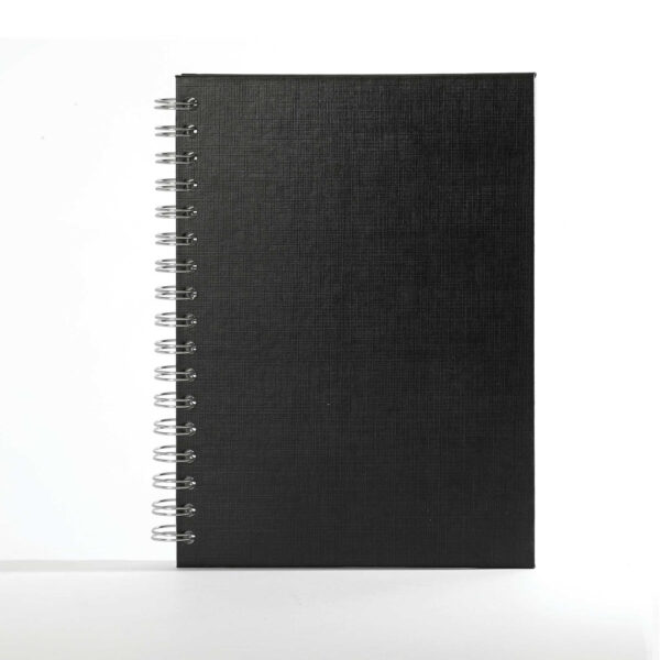 "Notebook" black spiral B5, dim: 16.5x23.5 cm, 192 pages, P/20