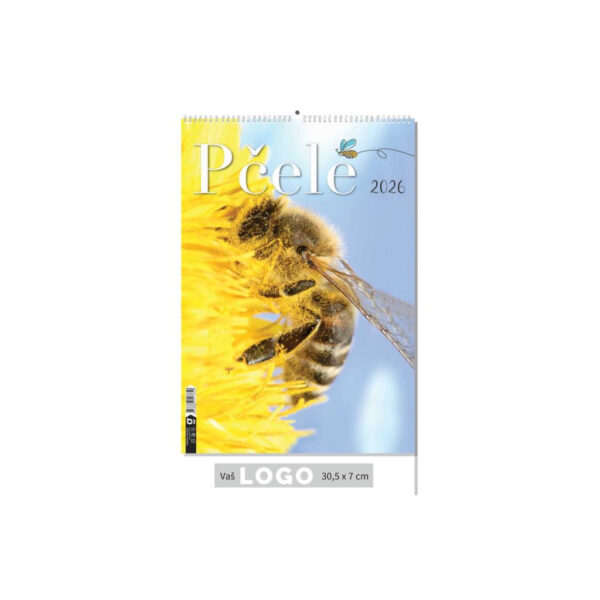 "PČELE" 13 list., dim: 30,5x50 cm, PVC vrećica, P/50, color kalendar