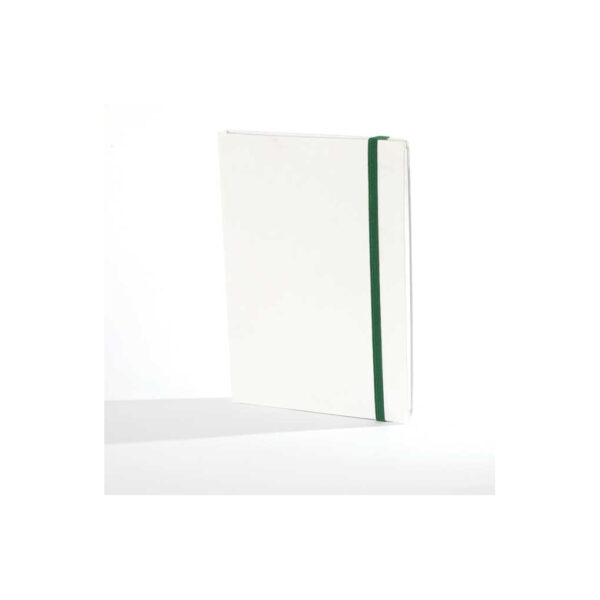 "PERLA" s ZELENOM gumicom NOTES A5, poslovni, dim:14,8x21cm, P/20