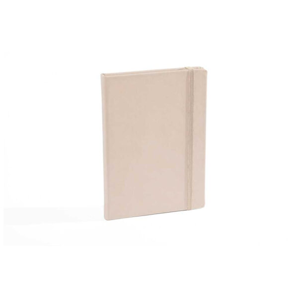 "SANTANO" BEIGE NOTEBOOK A5, with elastic band, dim: 14.8x21 cm, P/20