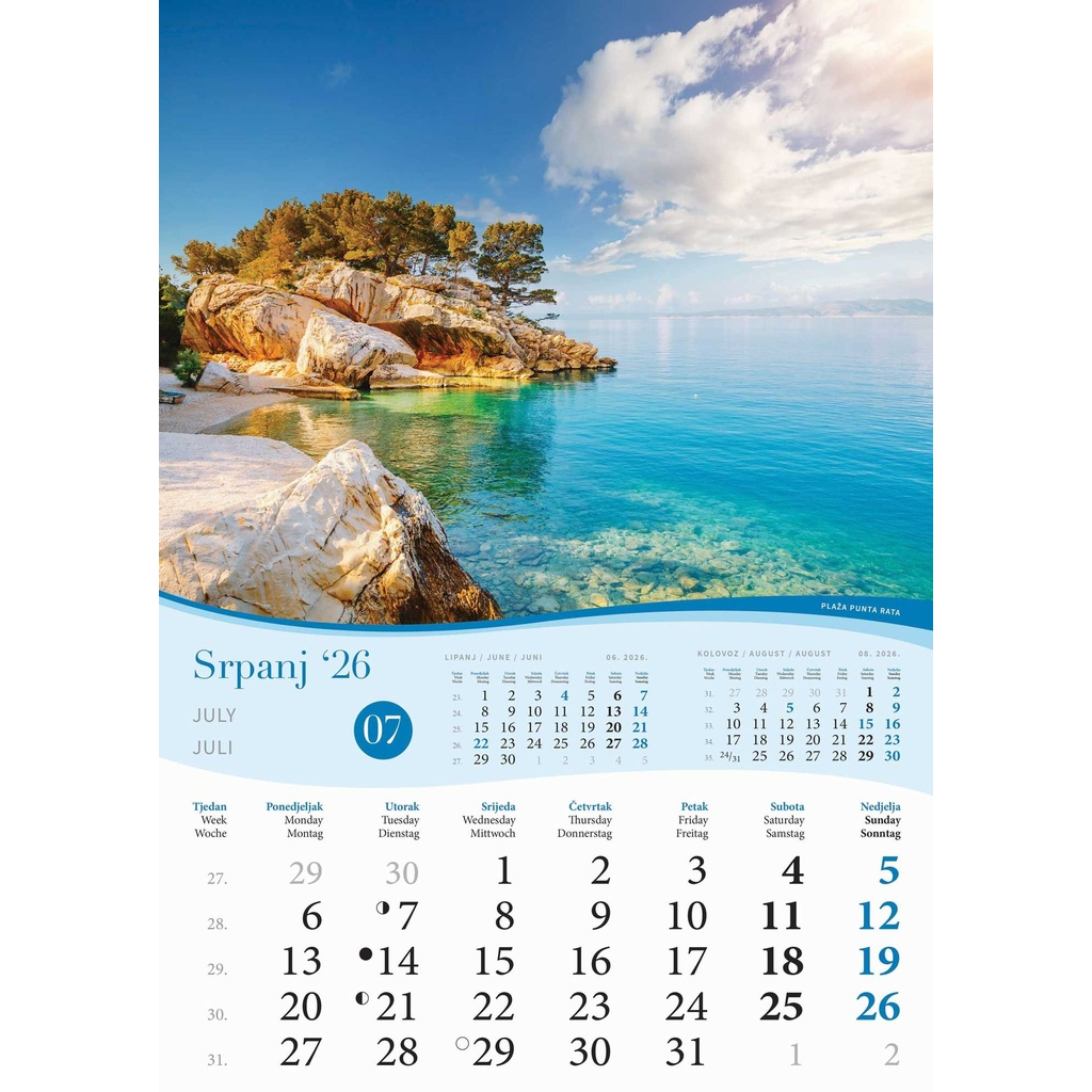 "MORE" 13 sheets., format: 30,5x50 cm, PVC bag, P/50, color calendar