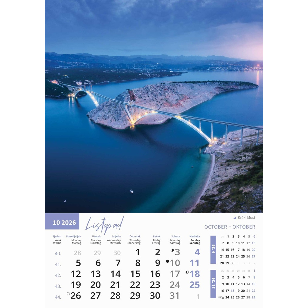 "PRIRODA" 13 list., dim: 30,5x50 cm, PVC vrećica, P/50, color kalendar