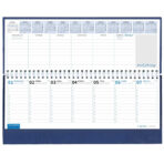 Planer STOLNI BRISTOL SREBRNI, spiralni, dim:30x14,5cm, 128 str., P/50 - Image 2