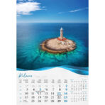 "BISERNA DALMACIJA" 13 list., dim: 33x55 cm, PVC vrećica, P/40, color kalendar - Image 3