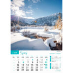 "PRIRODA" 13 list., dim: 30,5x50 cm, PVC vrećica, P/50, color kalendar - Slika 4