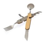 Bamboo multifunctional cutlery set Ainsley - Slika 6