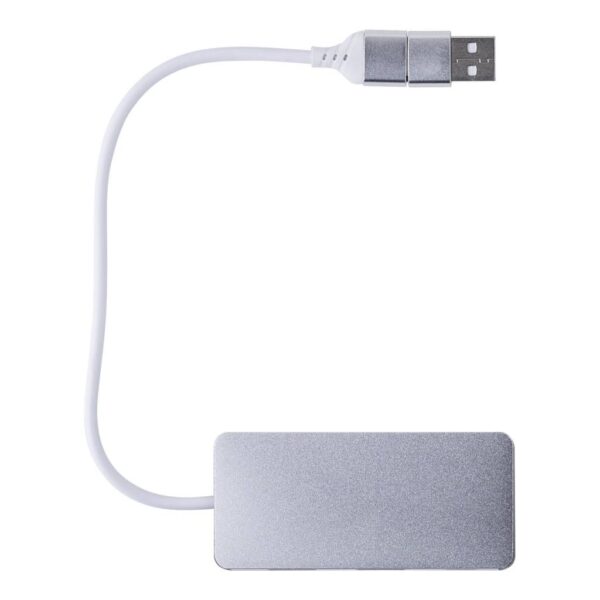 Recycled aluminium USB Hub Layton