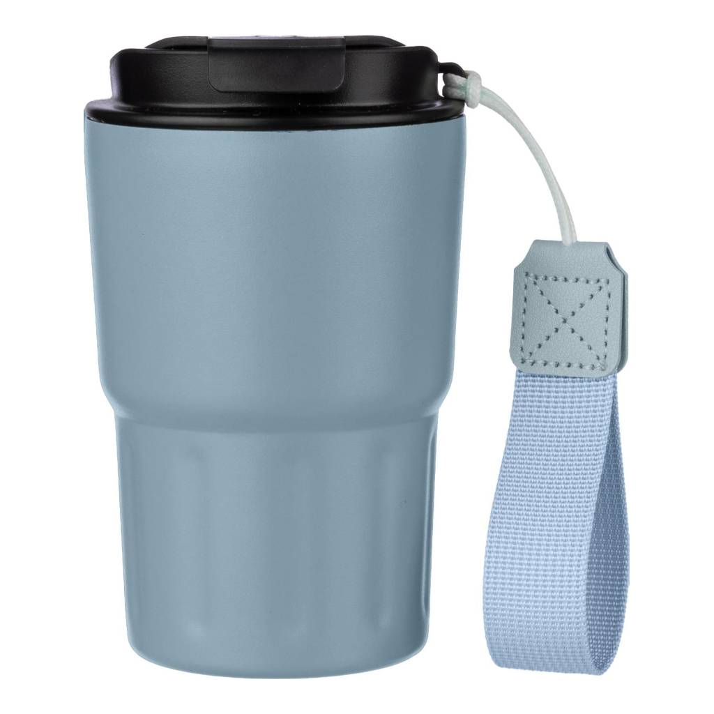 Stainless steel double walled mug Louisa