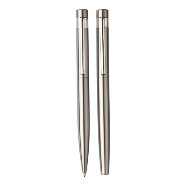 Recycled stainless steel writing set Fritz