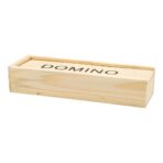 Wooden box with domino game Enid