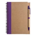 Wire bound notebook with ballpen. Stella