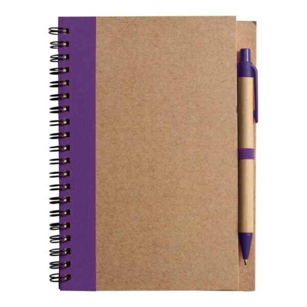Wire bound notebook with ballpen. Stella