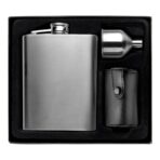 Stainless steel hip flask Brittany - Slika 3