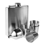 Stainless steel hip flask Brittany - Slika 4