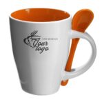 Ceramic mug with spoon Eduardo - Slika 2