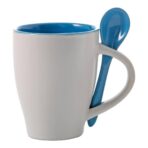 Ceramic mug with spoon Eduardo