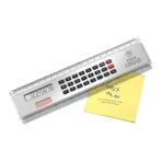 ABS ruler with calculator Heather - Slika 3