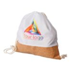 rPET and cork drawstring backpack Elodie - Image 2