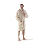 Fleece (210 gr/m²) bathrobe Derek - Image 3