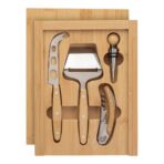 Bamboo cheese and wine set Patrick - Slika 3