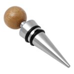 Stainless steel and bamboo wine set Leonie - Slika 3