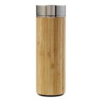Bamboo and stainless steel double walled bottle Yara - Image 3
