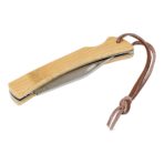Stainless steel and bamboo foldable knife Beckett - Slika 4