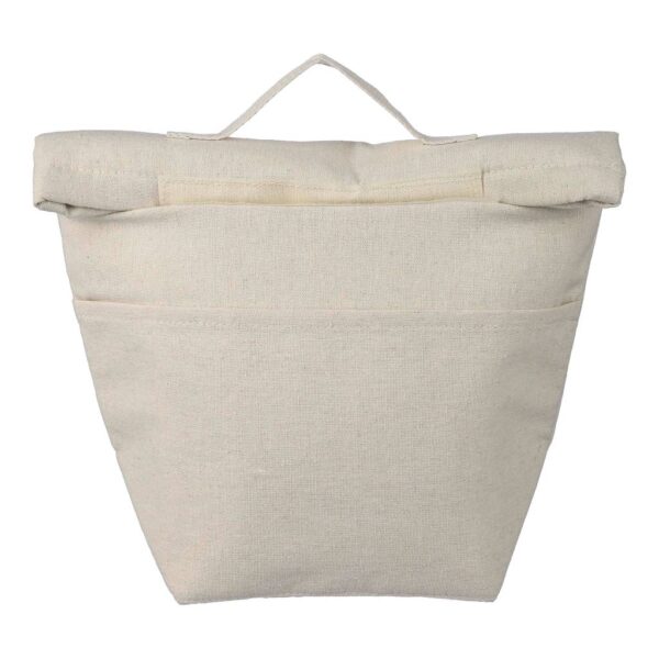 Recycled cotton (220 gsm) rolltop cooler bag Faith