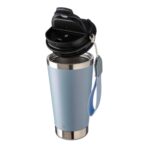 Recycled stainless steel double-walled drinking mug 500 ml Kayla - Image 2